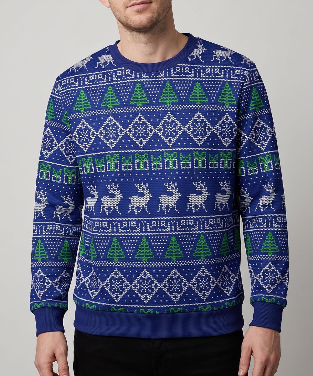 BLUE REINDEERS - Maglione Natalizio Signature