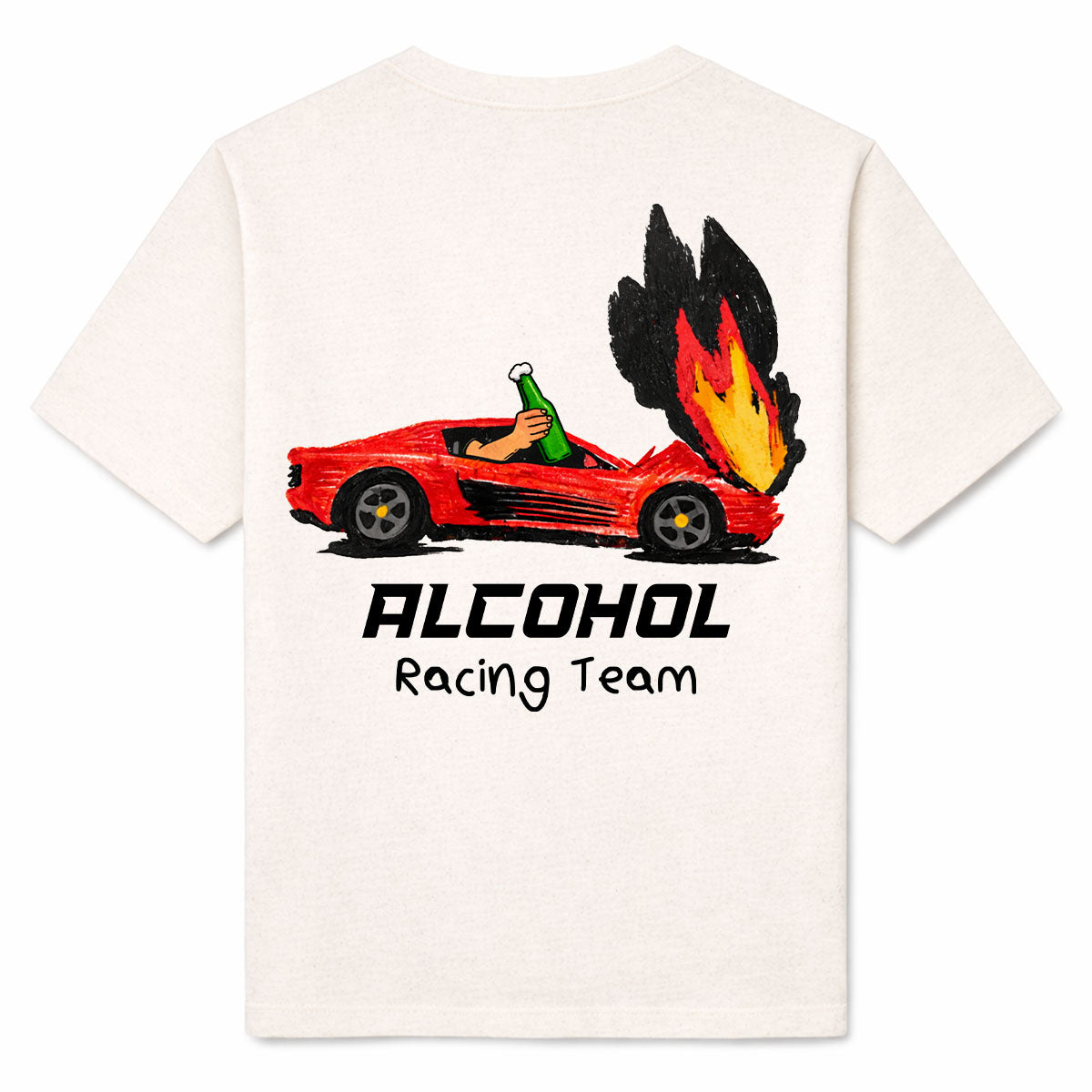 ALCOHOL RACING TEAM - Premium T-Shirt Backprint