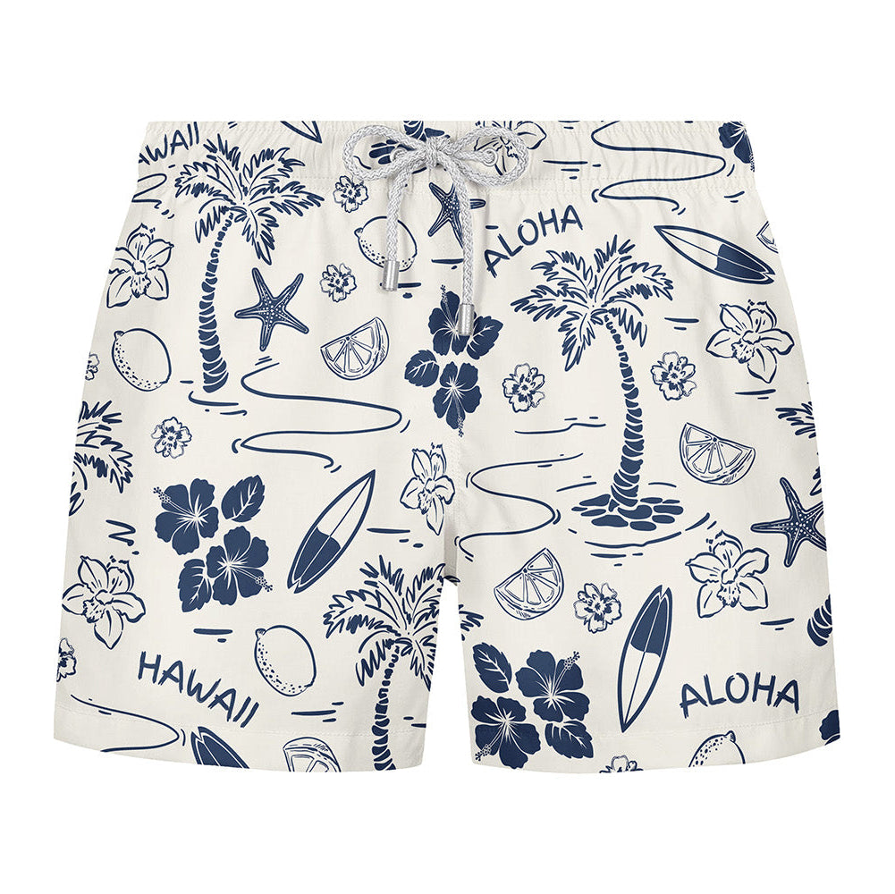 ALOHA - Premium Badeshort FUllprint