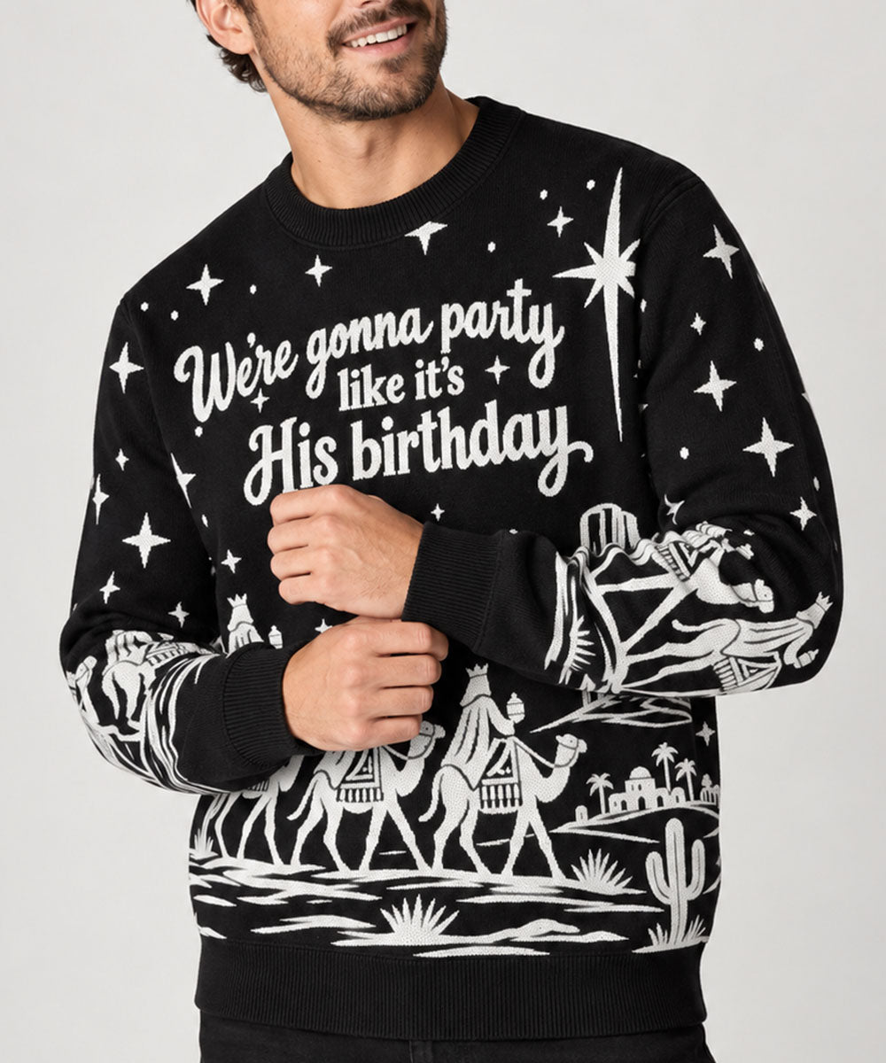WE'RE GONNA PARTY - Maglione Natalizio Signature
