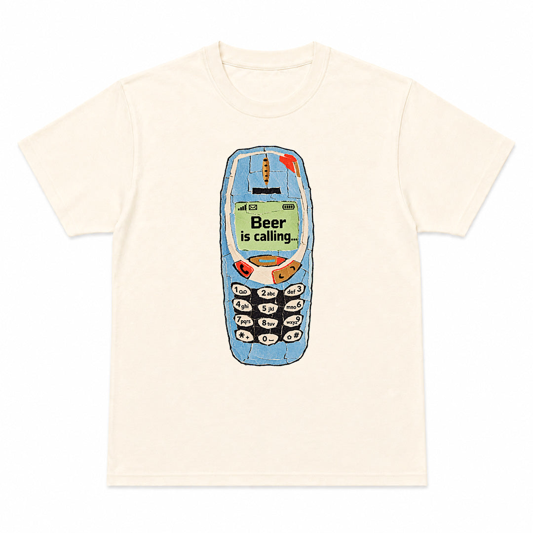 BEER IS CALLING - T-Shirt Premium Unisexe