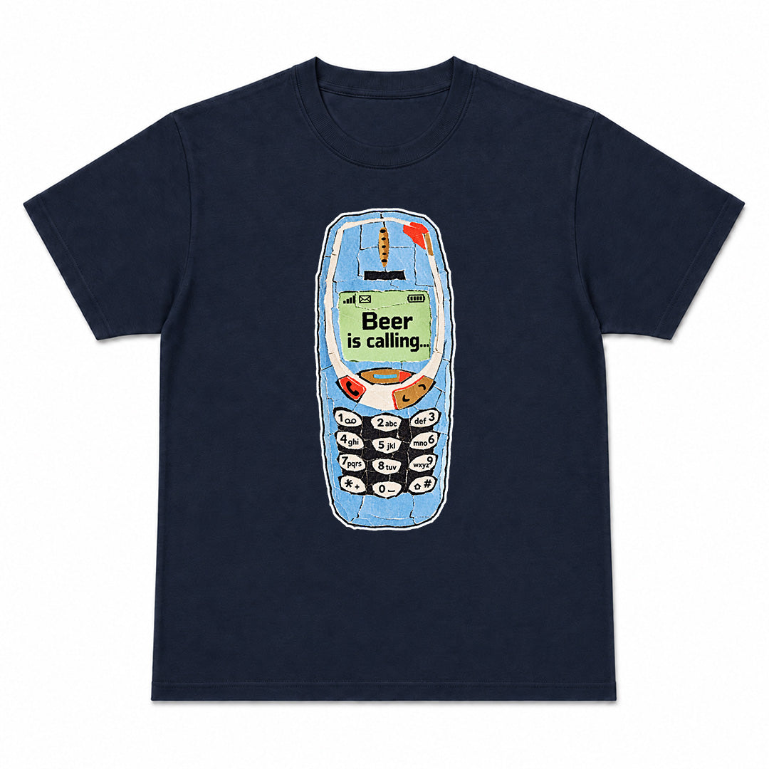 BEER IS CALLING - T-Shirt Premium Unisexe