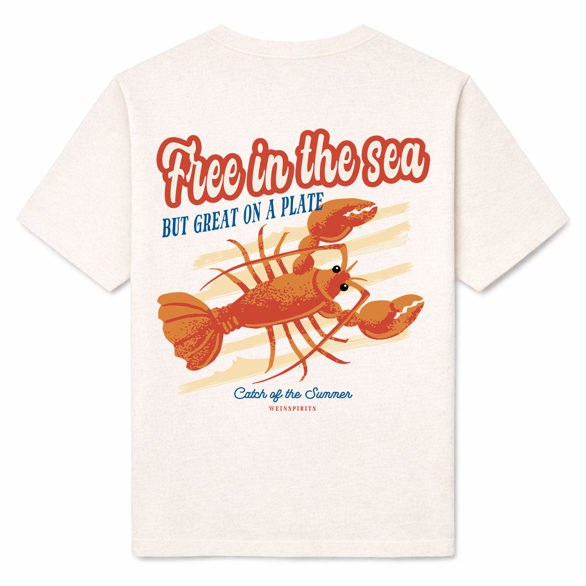FREE IN THE SEA - Premium T-Shirt Backprint