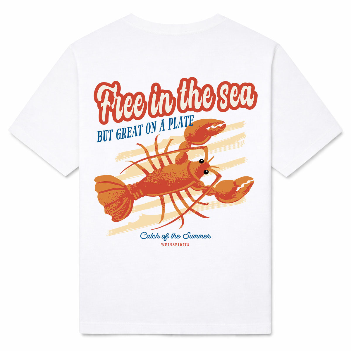 FREE IN THE SEA - Premium T-Shirt Backprint