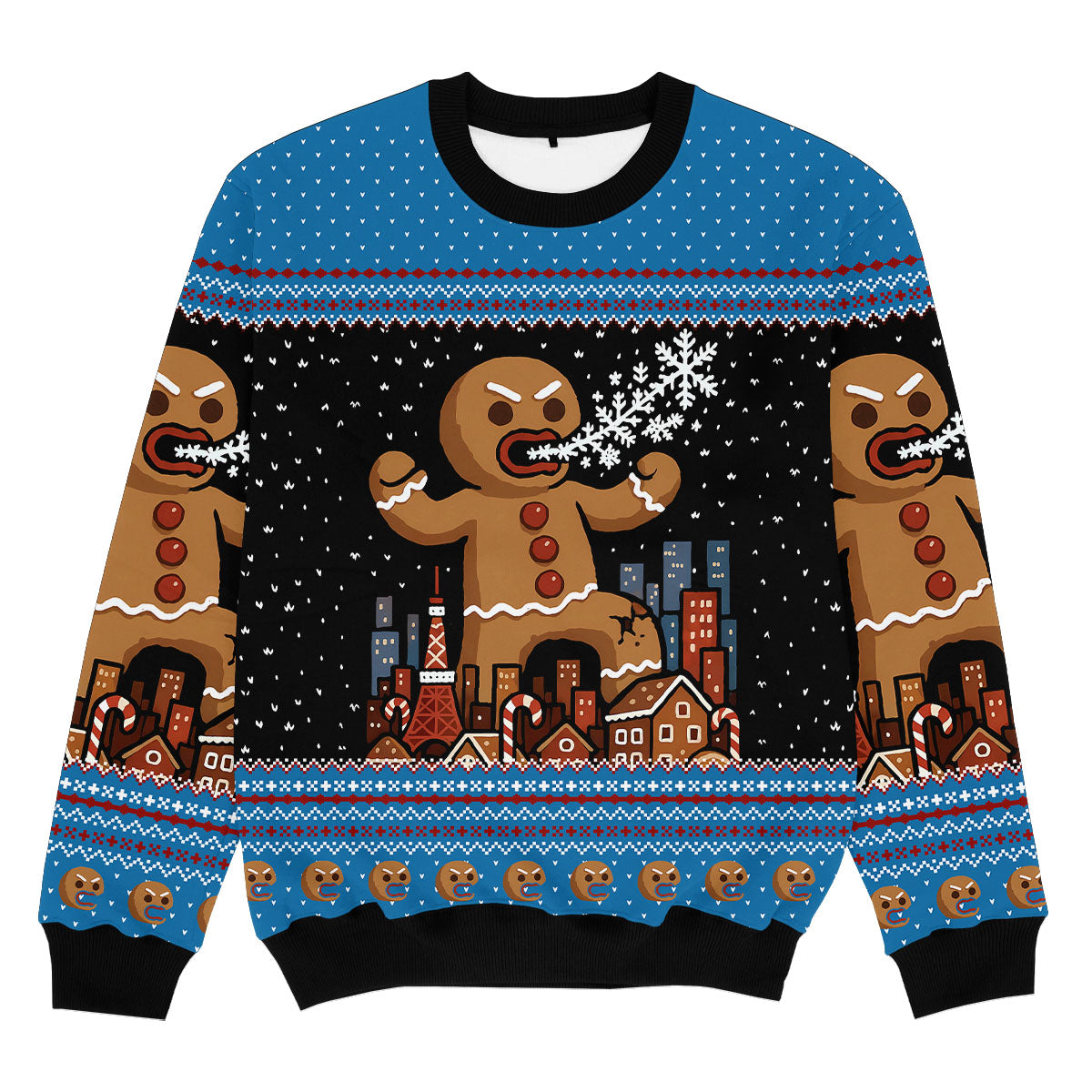 ANGRY GINGERBREAD MAN - Maglione Natalizio Signature