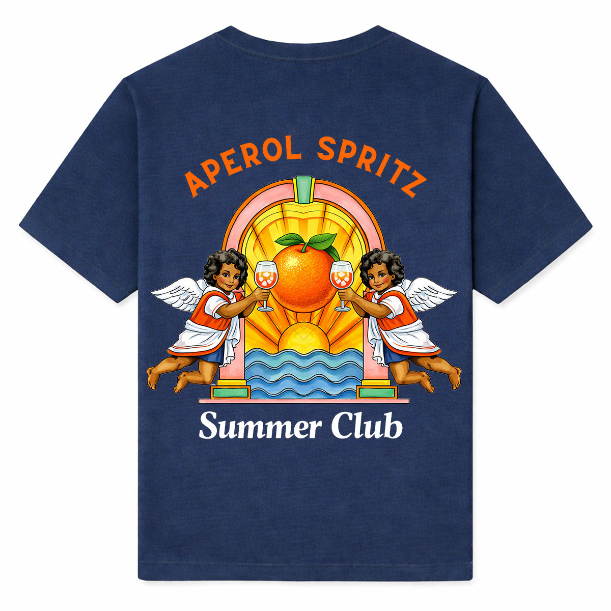 APEROL SPRITZ SUMMER CLUB - Premium T-Shirt Backprint