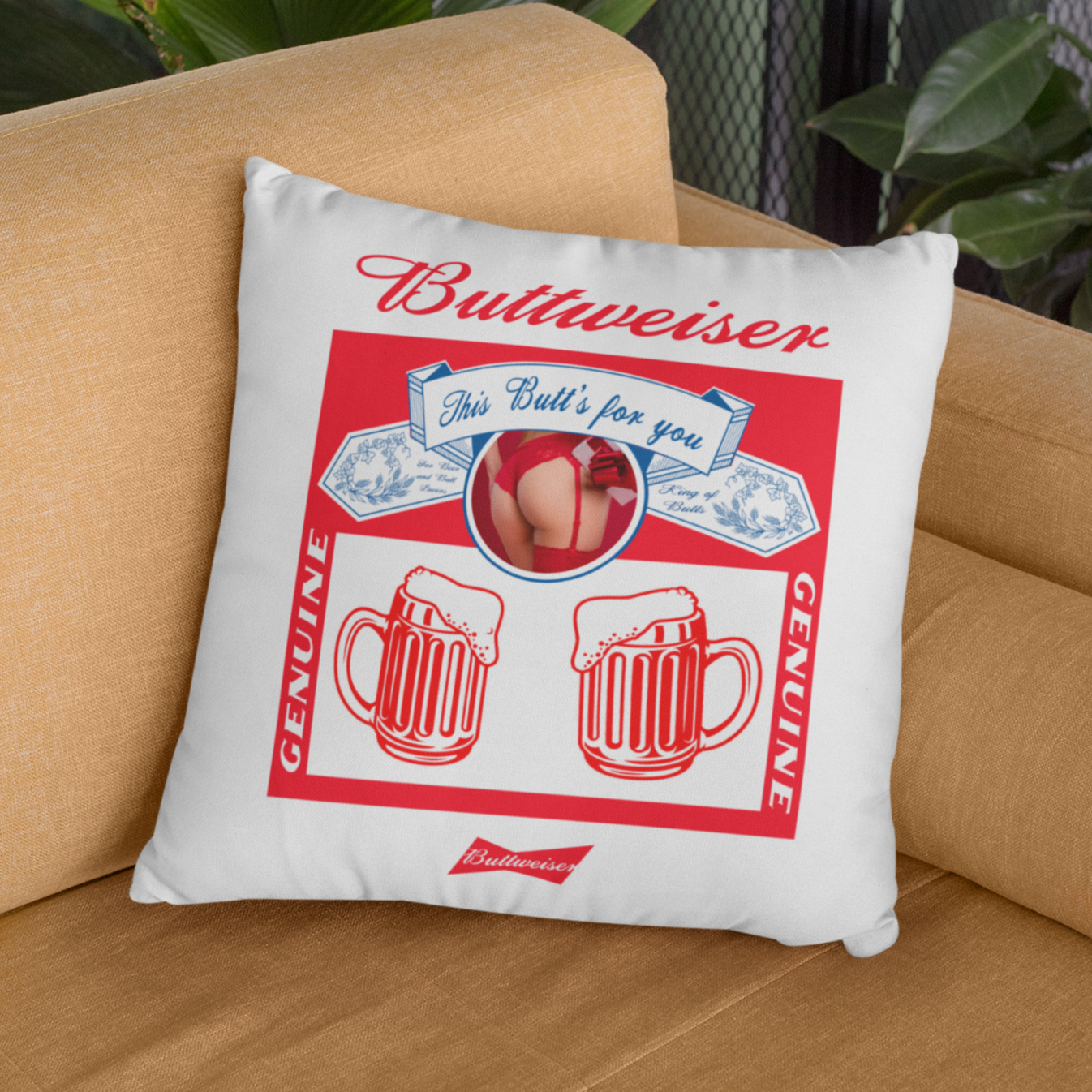 BUTTWEISER - Kissen